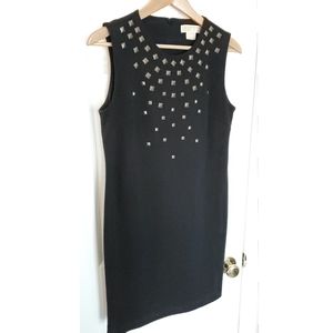 MICHAEL MK Ponte Pyramid Stud Dress